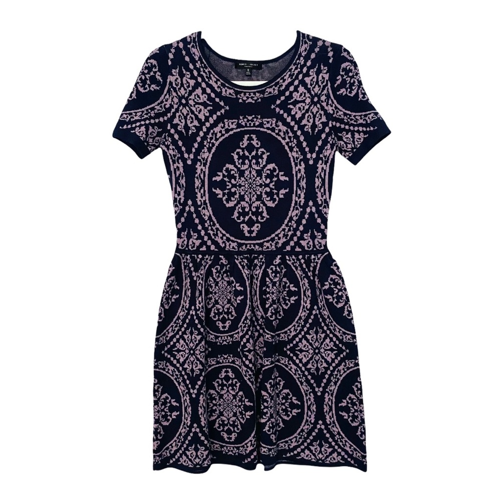 Romeo + Juliet Couture Jacquard Sweater Knit Dress - Picture 2 of 7